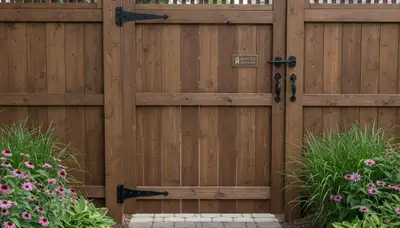 Custom gate and fence installation by professional landscapers in Naperville, IL