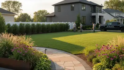Naperville, IL landscaping service for residential lawn care and landscape maintenance