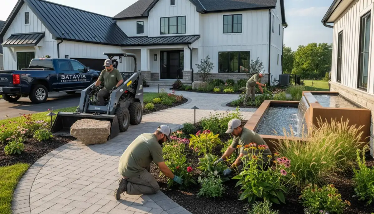 Landscaping service in Naperville, IL for residential and commercial outdoor maintenance