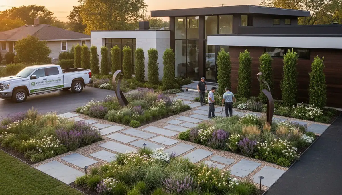 Naperville, IL landscaping service for residential lawn care and outdoor yard maintenance