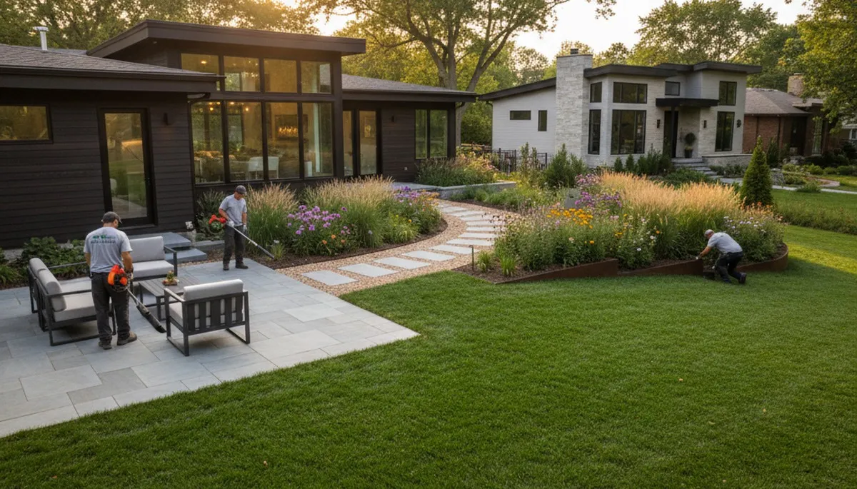 Naperville, IL landscaping services for residential and commercial outdoor maintenance and design