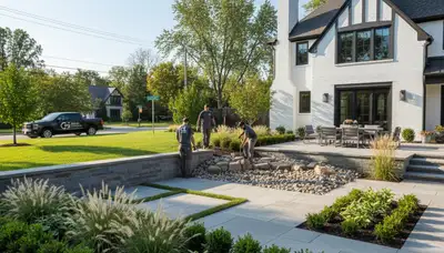 Naperville, IL landscaping service by Naperville Landscapers for residential and commercial properties