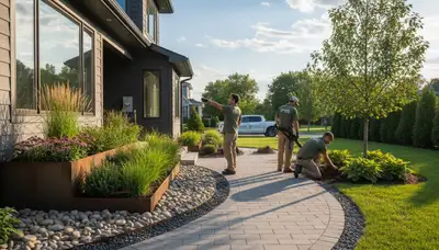 Naperville, IL landscaping services by Naperville Landscapers for residential and commercial properties