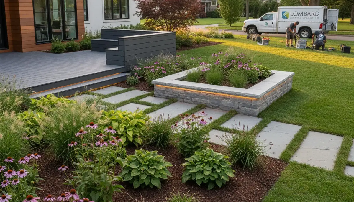 Landscaping services in Naperville, IL for residential lawns, gardens, and outdoor property maintenance