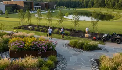 Naperville, IL landscaping services by Naperville Landscapers for residential and commercial properties