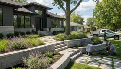 Naperville, IL landscaping services for residential lawn care and landscape maintenance