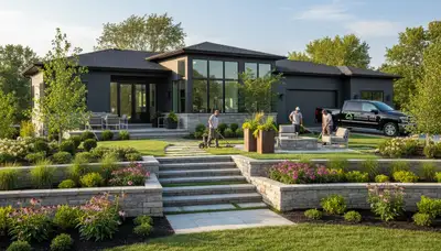 Naperville, IL landscaping team providing professional lawn care and landscape maintenance services