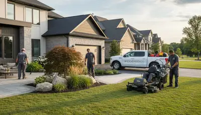 Naperville, IL landscaping team providing professional lawn care and landscape maintenance